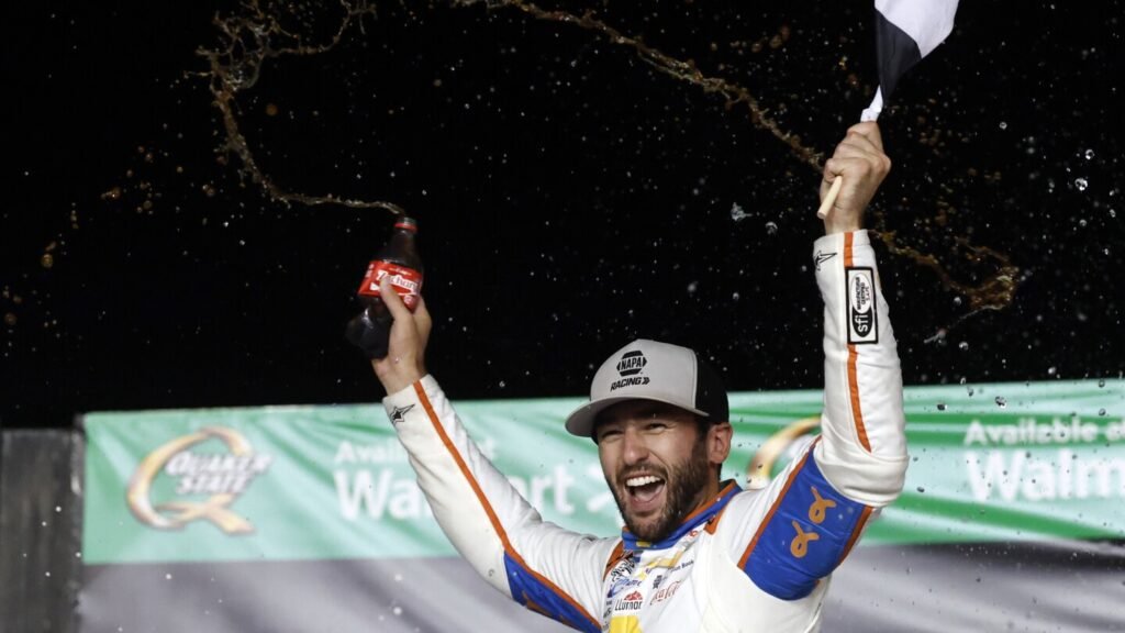 Home-state favorite Chase Elliott passes Brad Keselowski on final lap to win NASCAR Atlanta race
