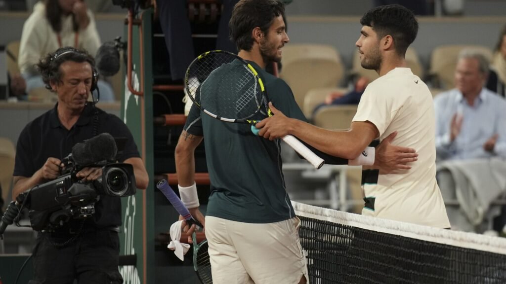 French Open: Alcaraz reaches final after Musetti retires with injury