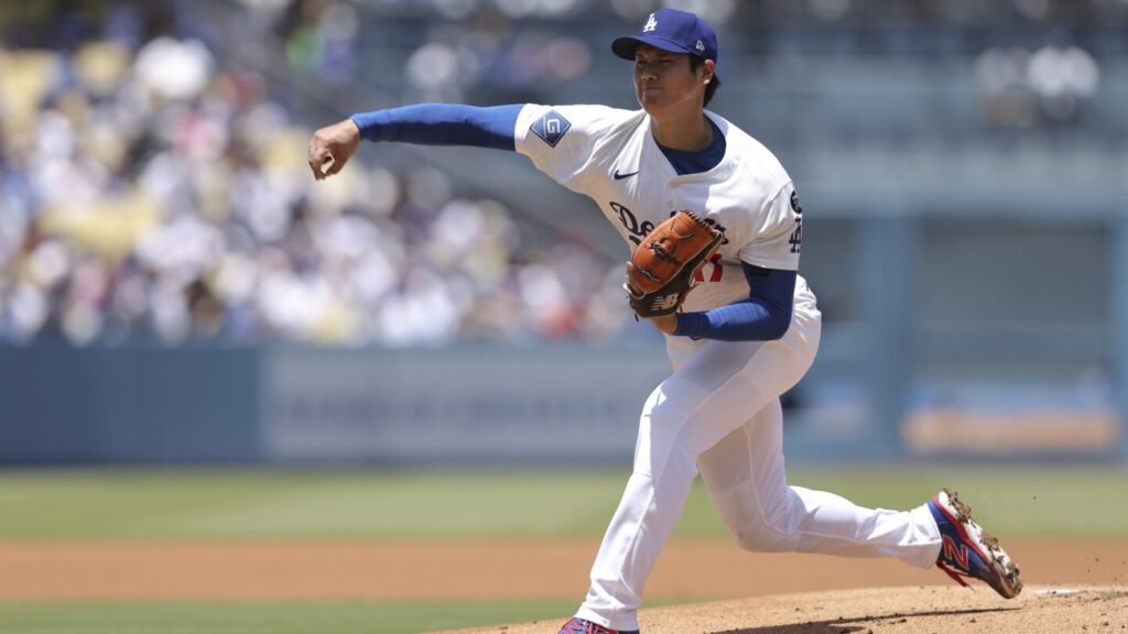 Ohtani returns to the mound with sharp 1st inning for Dodgers