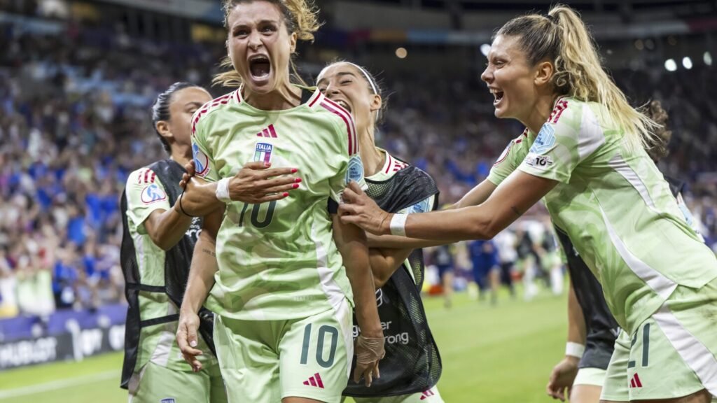 Italy is one win away from women’s Euro final, 3 years after players were permitted to turn pro