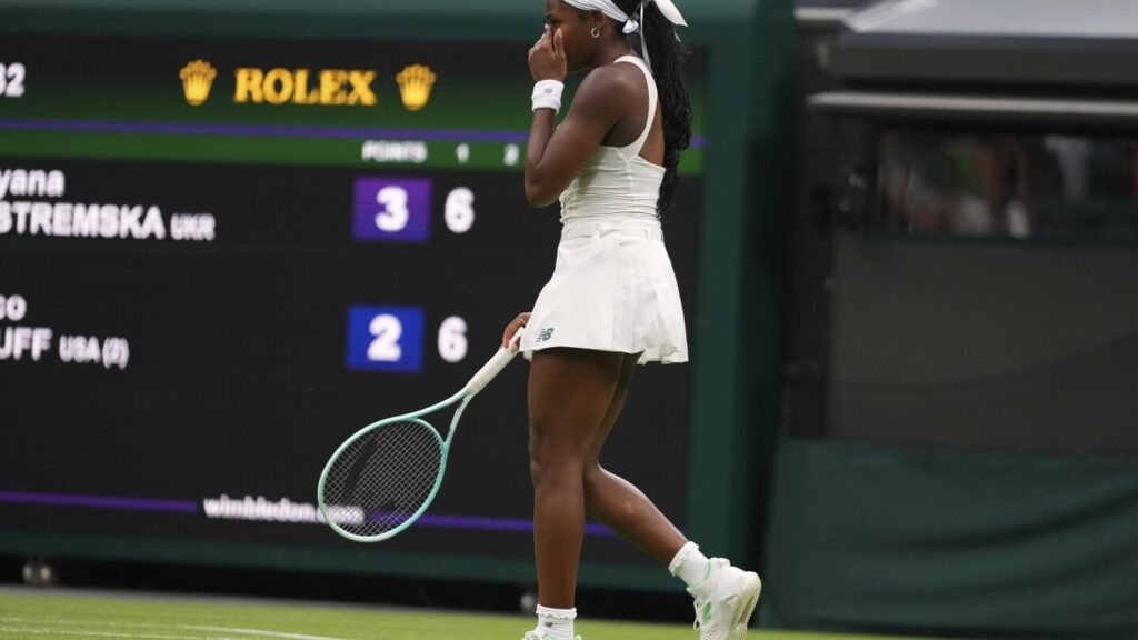 Coco Gauff doesn’t get her full-circle moment at Wimbledon