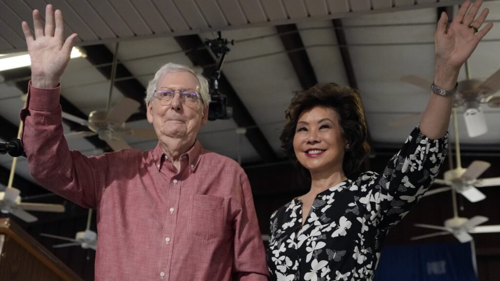 Sen. McConnell and wife, Elaine Chao, reflect on their shared public lives at Kentucky event