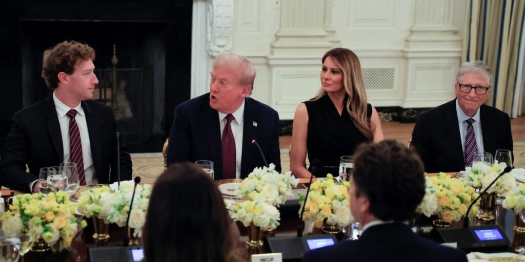 Sam Altman, Tim Cook, and Other Tech Leaders Lauded Trump at a White House AI Dinner