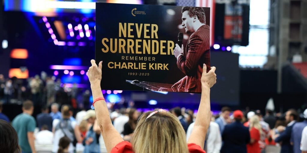 Photos of Charlie Kirk’s Memorial Service