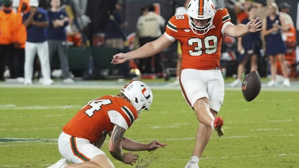 Carson Beck and No. 10 Miami beat No. 6 Notre Dame in a thriller